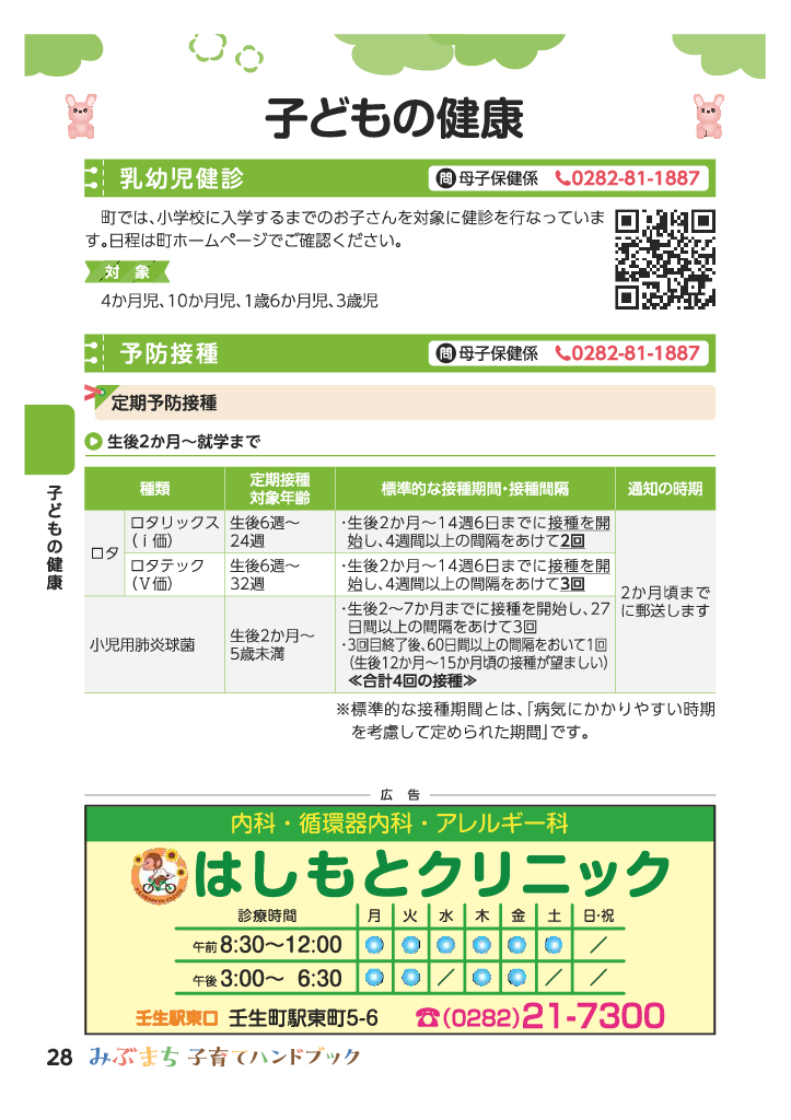 みぶまち子育てハンドブック ページ28