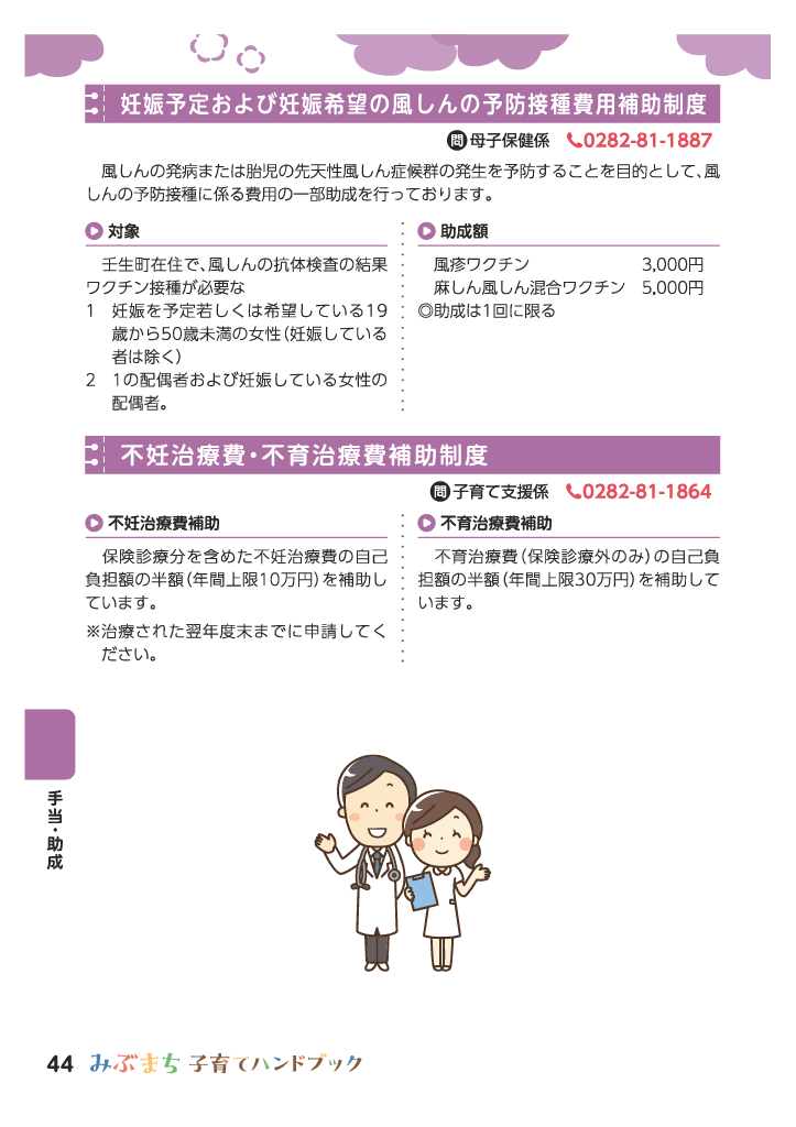 みぶまち子育てハンドブック ページ44